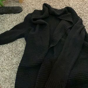 Navy long cardigan from the Loft outlet.